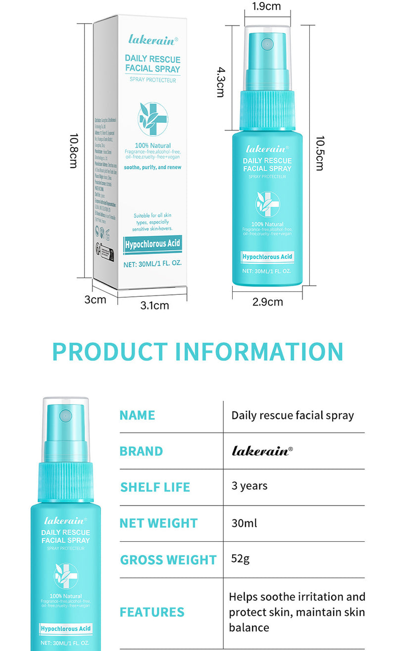 Lakerain Facial First Aid Spray Hypochlorous Skin